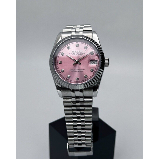 Custom Seiko Mod • Pink Diamond Datejust • 36mm